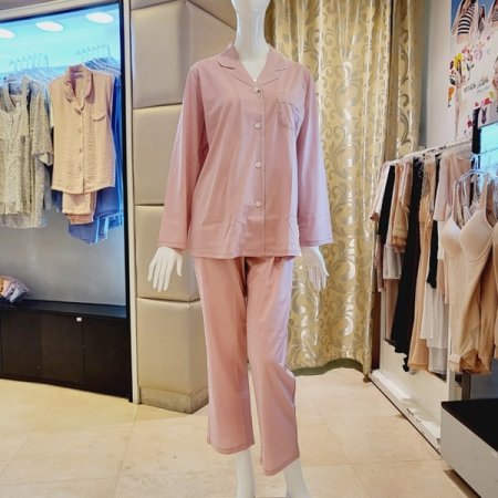 프리미엄 면100수 커플 파자마세트