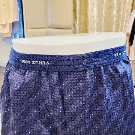 내측밴드 체크 남성 트렁크팬티