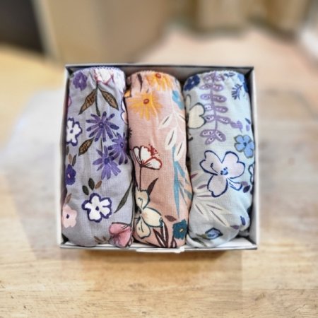 모달 꽃나염 부인용팬티 3종세트