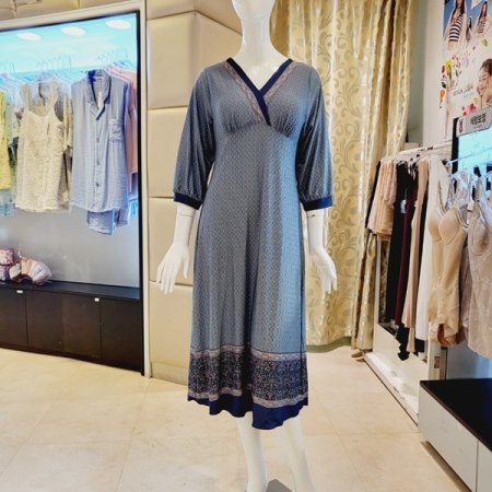 심플 보더나염 컵원피스 홈웨어