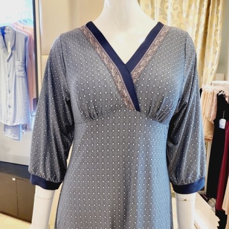 심플 보더나염 컵원피스 홈웨어