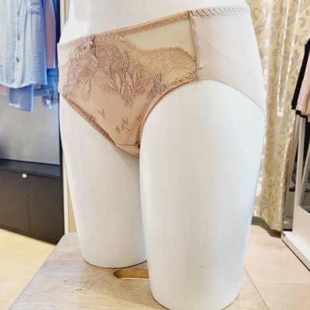 오르화 자수 레이스 헴라인팬티