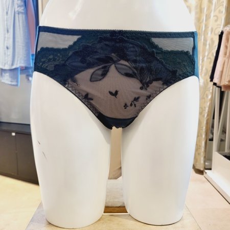 오르화 자수 레이스 헴라인팬티