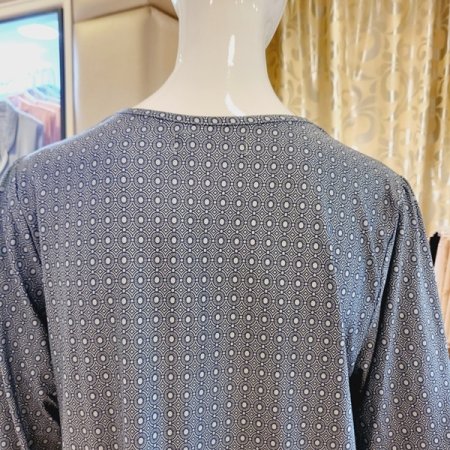 브이넥 보더나염 여성 홈웨어상의