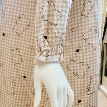 곰돌이나염 여성 원피스 잠옷