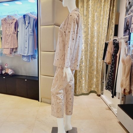 곰돌이나염 여자 면 파자마세트