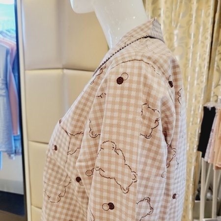 곰돌이나염 여자 면 파자마세트