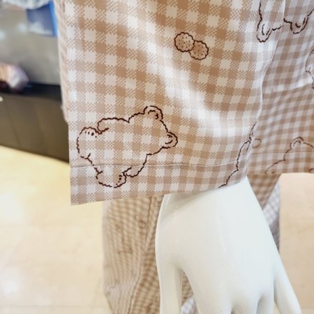 곰돌이나염 여자 면 파자마세트