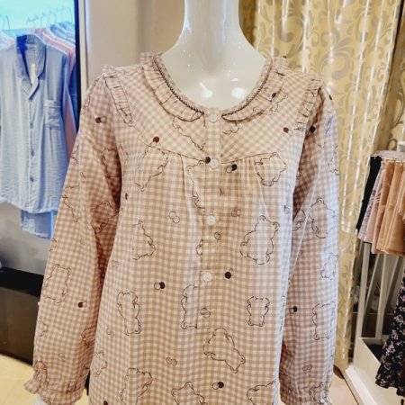 곰돌이나염 커플잠옷 여원피스