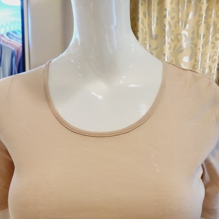 여성 면120수 3부상의 반팔런닝