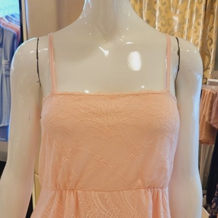 올 오버 레이스 원피스 가운 세트