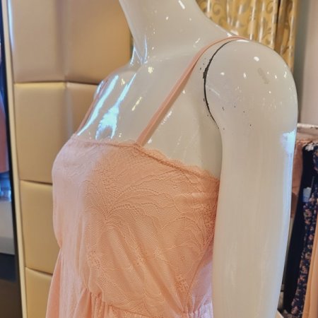 올 오버 레이스 원피스 가운 세트