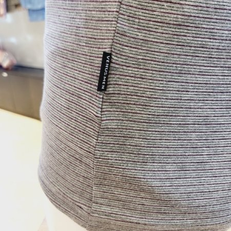 모달 스트라이프 남성 민소매런닝