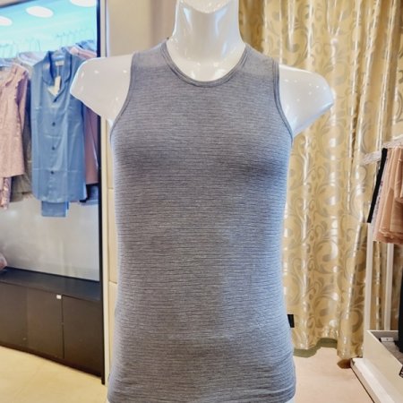 모달 스트라이프 남성 민소매런닝