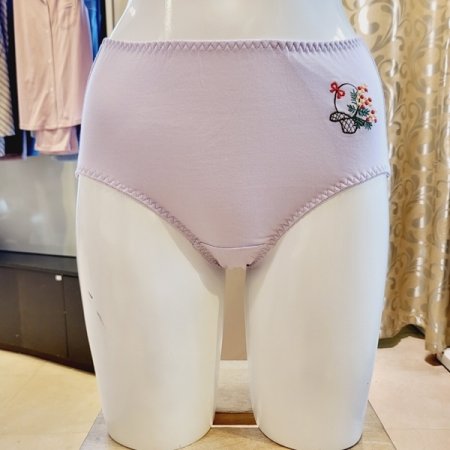 꽃바구니자수 밑위높은 면팬티 7종택1