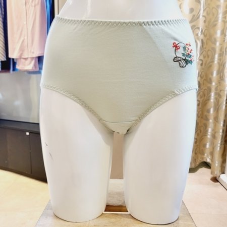 꽃바구니자수 밑위높은 면팬티 7종택1