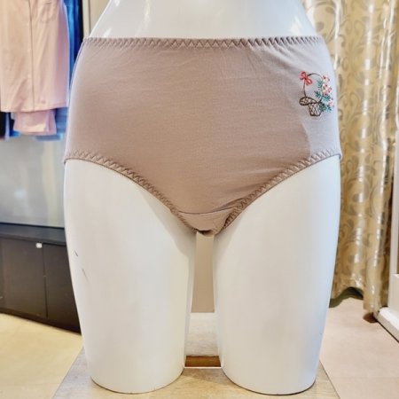 꽃바구니자수 밑위높은 면팬티 7종택1