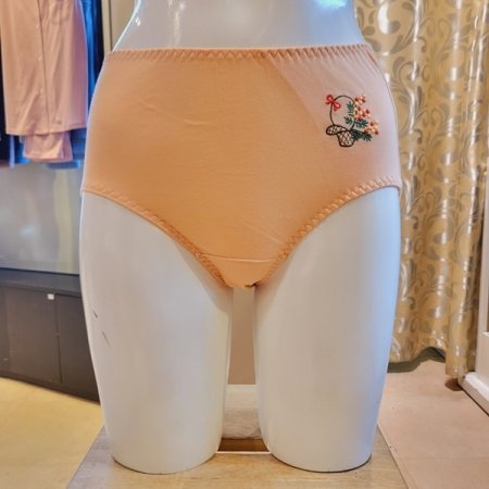 꽃바구니자수 밑위높은 면팬티 7종택1