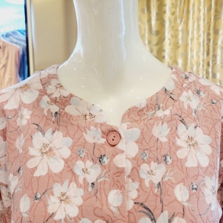 모달 폴리 꽃나염 여성 홈웨어상의