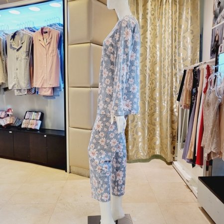 모달 폴리 꽃나염 여성 홈웨어세트