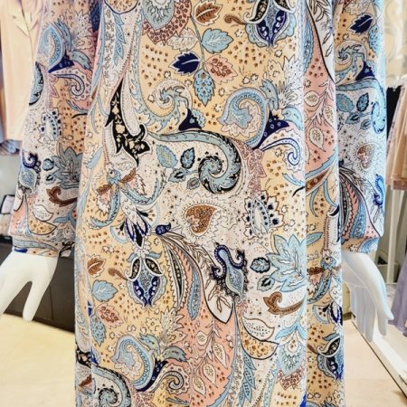 폴리 기모 페이즐리 원피스홈웨어