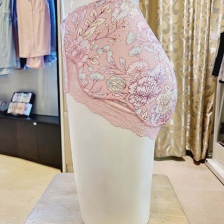 부인용 모달 꽃나염 힙레이스 팬티