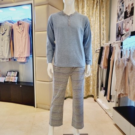 포근한 폴리후기모 남성 홈웨어세트