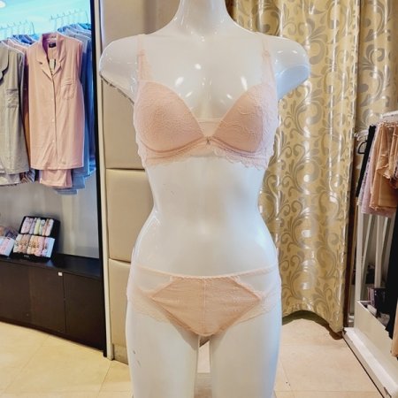 레이스 몰드 노와이어브라 속옷세트