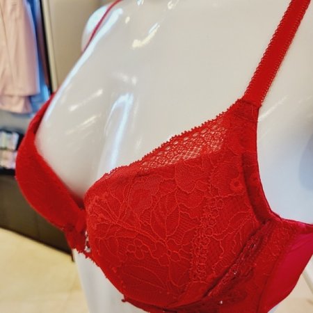 레이스몰드브라 헴라인팬티세트