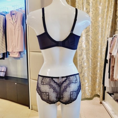 엔젤망 홑겹브라 레이스팬티세트