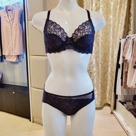 엔젤망 홑겹브라 헴팬티세트