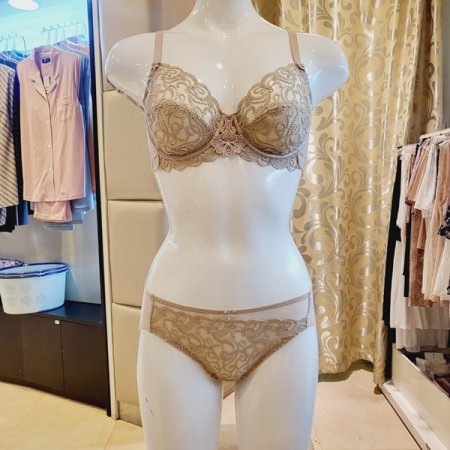 엔젤망 홑겹브라 헴팬티세트