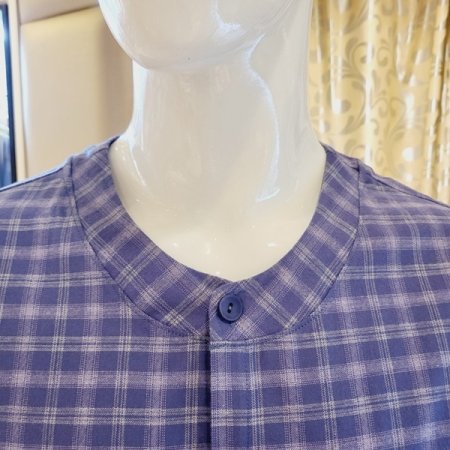 약기모 면 선염 체크 남자 홈웨어세트