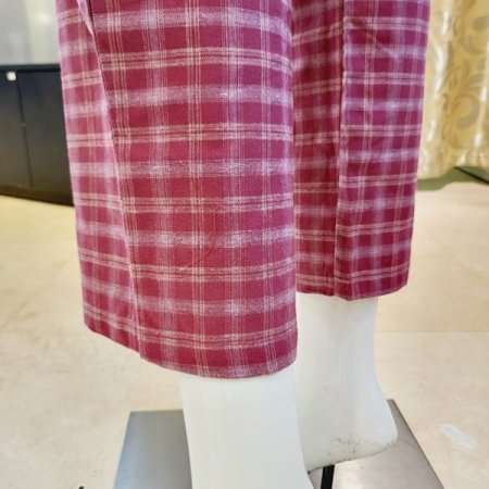 면 선염 체크 약기모 여성 홈웨어세트