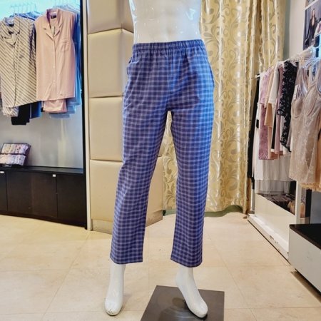 커플 약기모 면선염체크 홈웨어바지