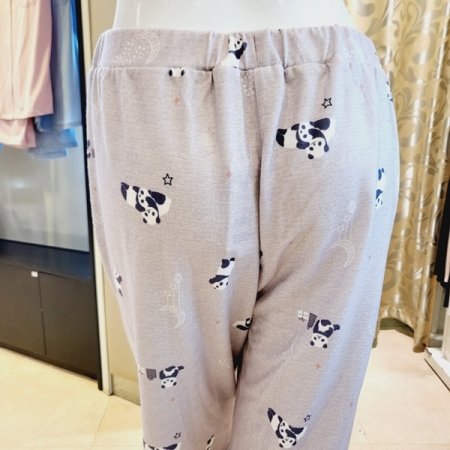 귀여운 팬더나염 폴리기모 여성홈바지