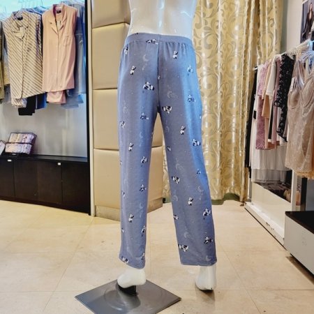 팬더나염 폴리 기모 남성 홈바지