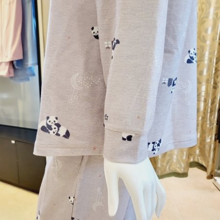 라운드넥 팬더나염 여성 홈웨어상의