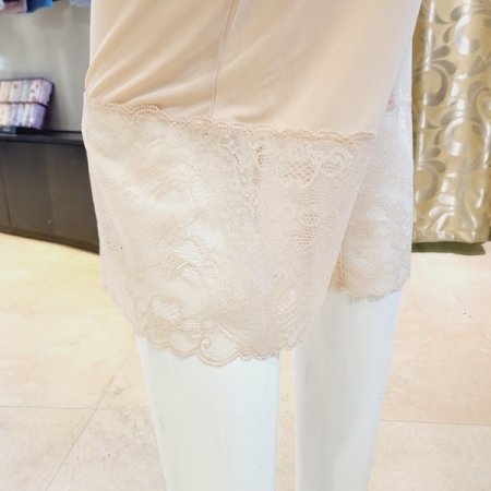 밑단 레이스 롱 바지 슬립