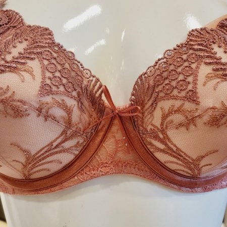 오르화 E컵 풀컵 자수 패드브라