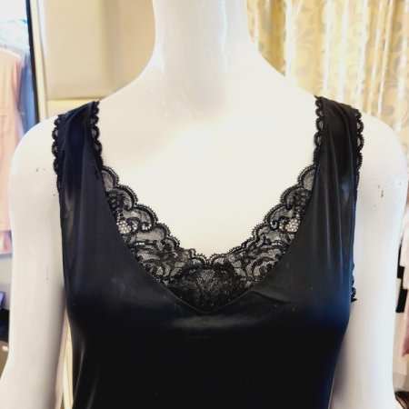 레이스 포인트 롱 풀슬립