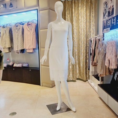 레이스 포인트 롱 풀슬립