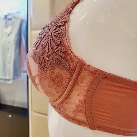 깃털자수 패드브라 헴팬티세트 CD컵