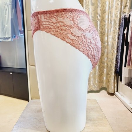 E컵 깃털자수 패드브라 레이스팬티세트