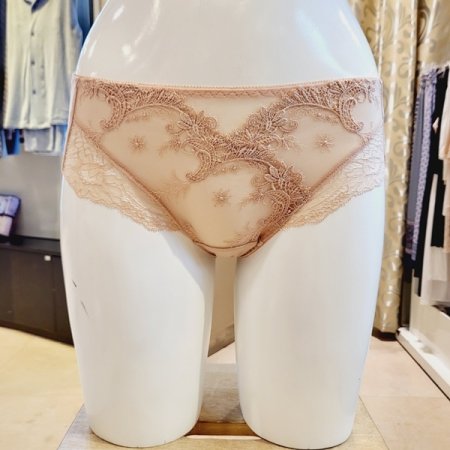 자수 레이스 헴라인팬티