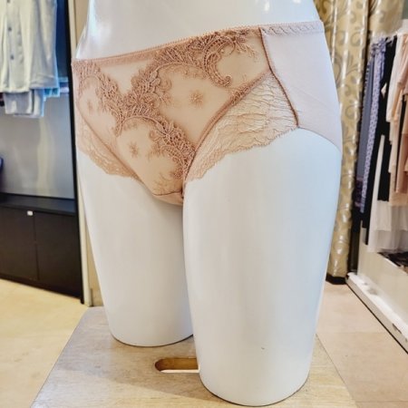 자수 레이스 헴라인팬티