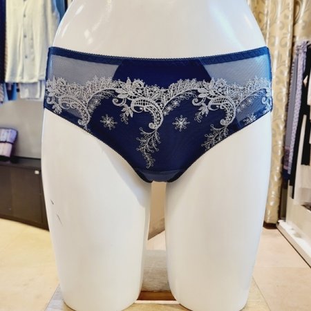 블랙라벨 자수 레이스 망사팬티