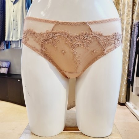 블랙라벨 자수 레이스 망사팬티