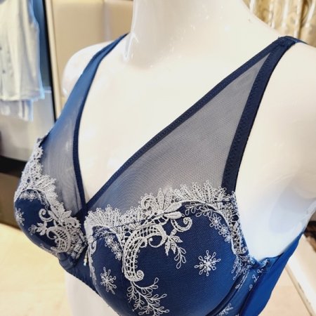 C컵 D컵 풀커버리지 자수 패드브라