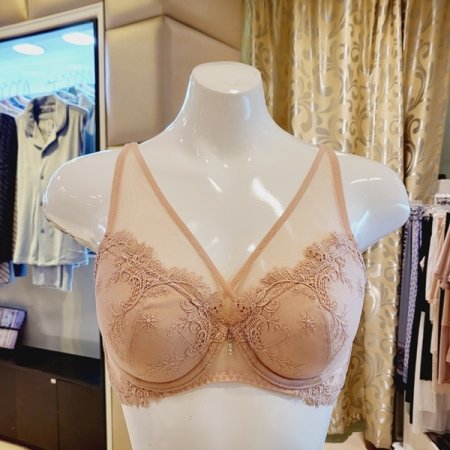 E컵 풀커버리지 자수 패드브라